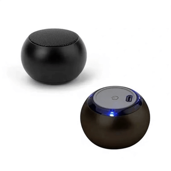 Mini Caixinha De Som De Metal Bluetooth Amplificado